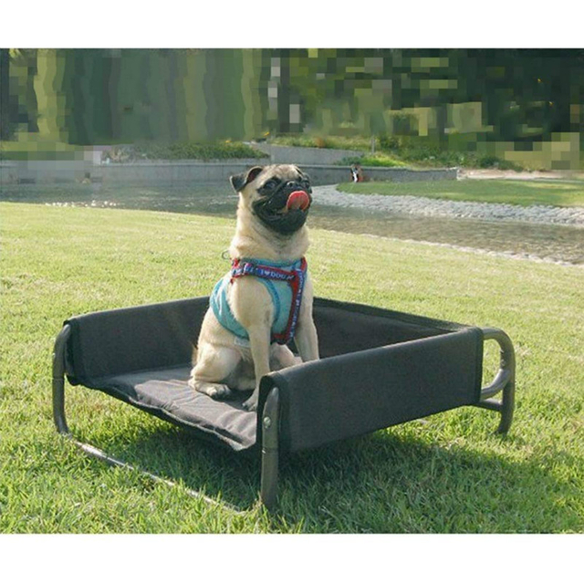 Elevated Pet Bed, Indestructible Elevated Raised Metal Frame Dog Bed